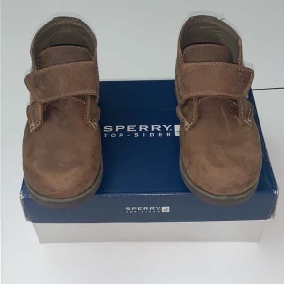 Sperry boys Shoes Size 3.5 Medium Brown - Picture 2 of 6